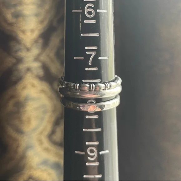 Australian Opal Sterling Silver Ring with Stacking Rings new - Picture 3 of 9